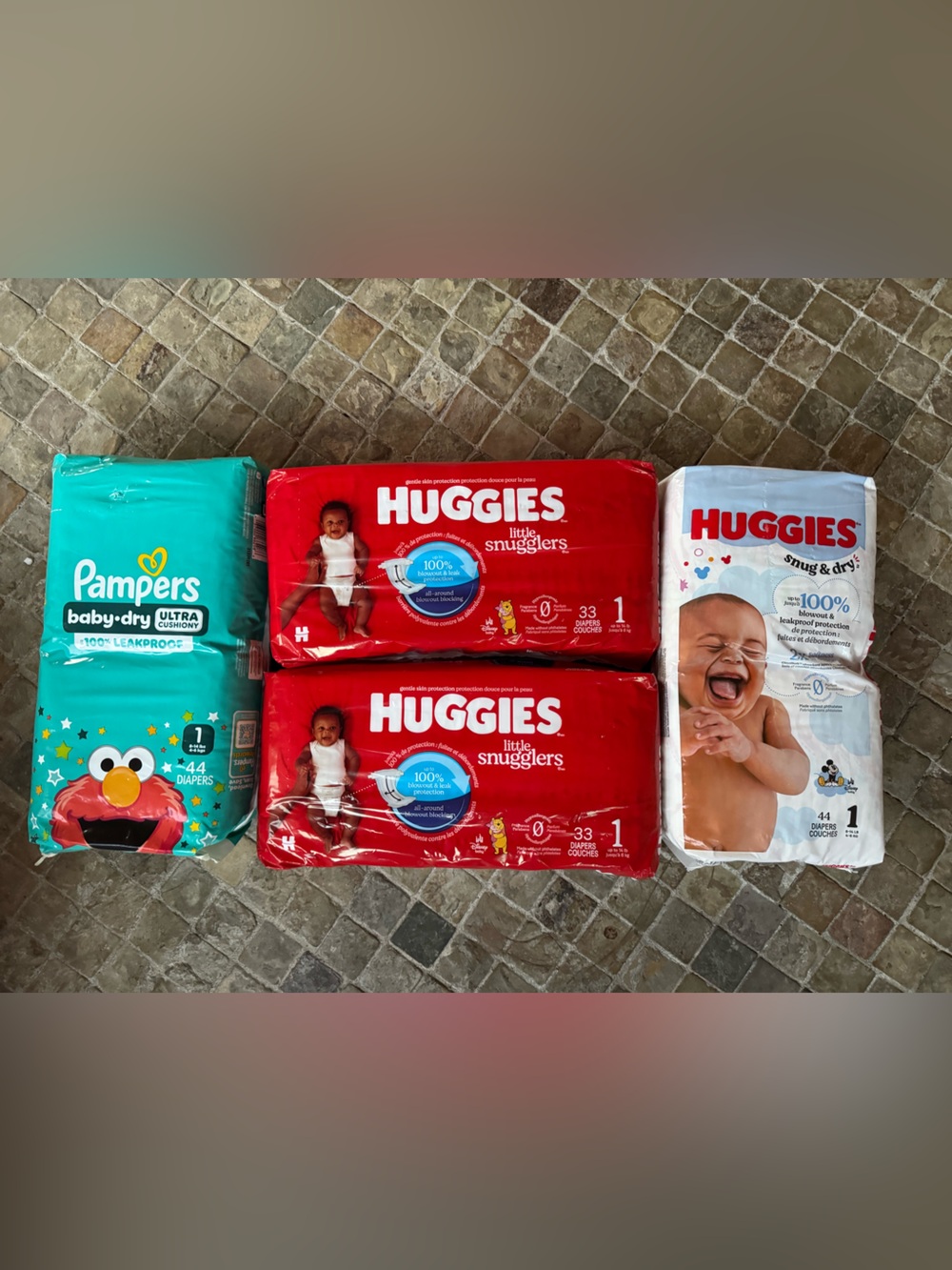 Pampers & Huggies Baby Diaper Bundle -  154ct diapers
